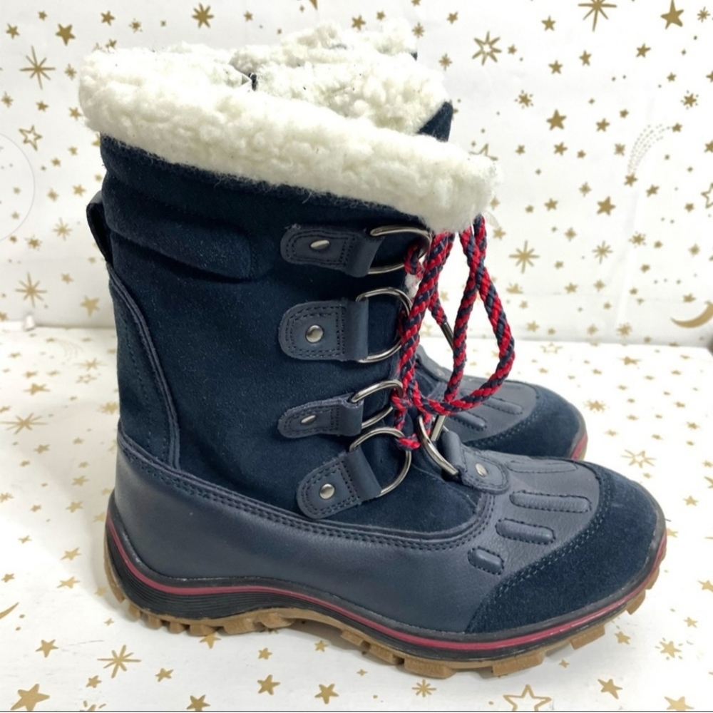 Pajar | Alina Waterproof Sherpa Lined Lace Up Snow Boots Blue Size 7 / 7.5